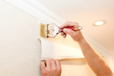 Pose de papier peint à Villedômain — revêtements muraux et toiles de verre